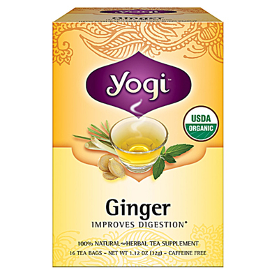 0355115 Organic Herbal Tea Caffeine Free Ginger - 16 Tea Bags