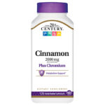 21st Century Cinnamon 2000 mg Plus Chromium Veggie Capsules - 120.0 ea