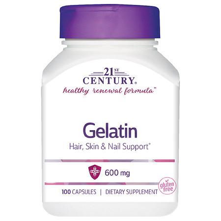 21st Century Gelatin 600mg Beauty Capsules - 100.0 ea