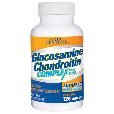 21st Century Glucosamine Chondroitin Complex Plus MSM Triple Strength Tablets - 120.0 ea