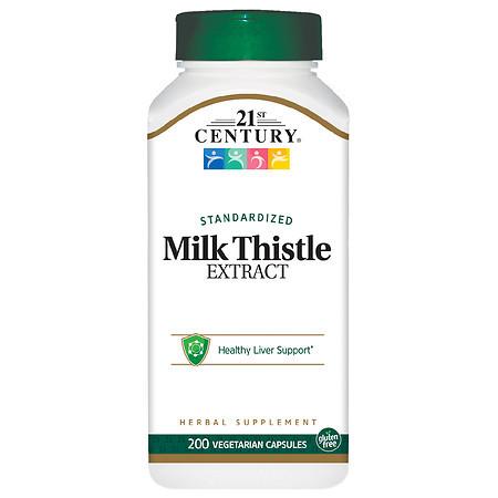 21st Century Milk Thistle Extract Vegetarian Capsules - 200.0 ea