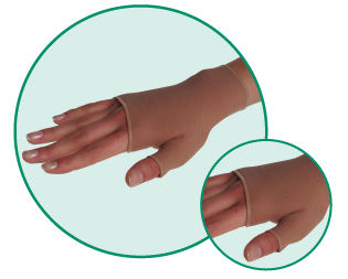 3021AC 1 3021AC Helastic Gauntlet with Thumb Stub 18-21mmHg - Size- 1-Extra Small