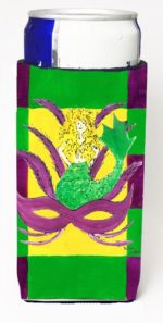 8162MUK Mardi Gras Blonde Mermad With Mask Michelob Ultra s For Slim Cans - 12 oz.