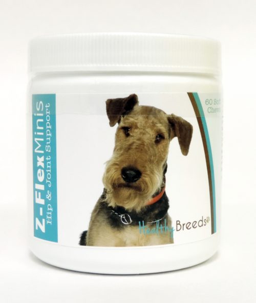 840235100492 Airedale Terrier Z-Flex Minis Hip & Joint Support Soft Chews - 60 Count