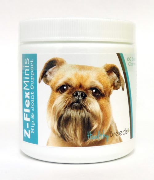 840235103462 Brussels Griffon Z-Flex Minis Hip & Joint Support Soft Chews - 60 Count