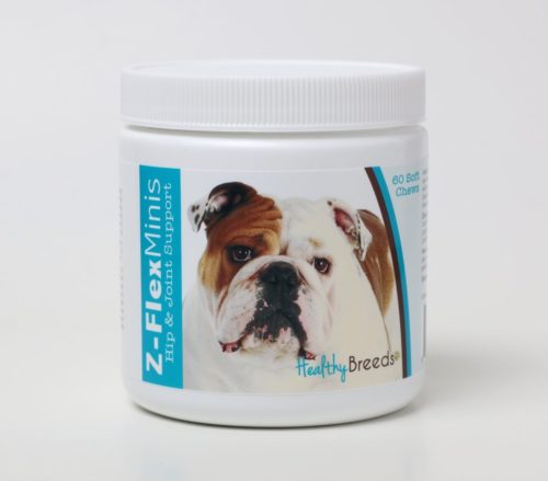 840235104087 Bulldog Z-Flex Minis Hip & Joint Support Soft Chews, 60 Count