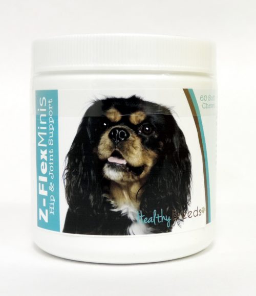 840235104506 Cavalier King Charles Spaniel Z-Flex Minis Hip & Joint Support Soft Chews, 60 Count