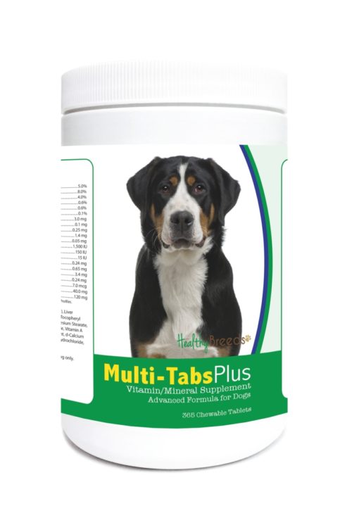 840235122401 Greater Swiss Mountain Dog Multi-Tabs Plus Chewable Tablets - 365 Count