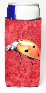 8868MUK Lady Bug On Red Michelob Ultra bottle sleeves For Slim Cans - 12 oz.