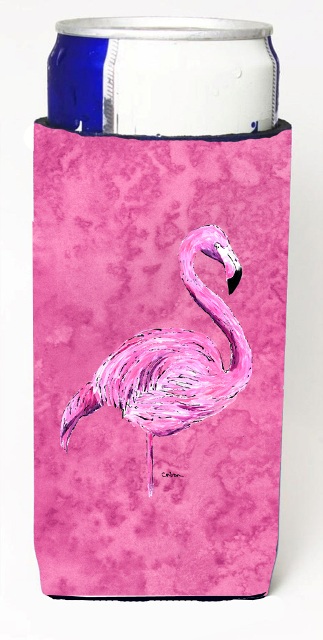 8875MUK Flamingo On Pink Michelob Ultra bottle sleeves For Slim Cans - 12 oz.