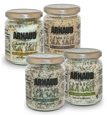 Arnaud 23323 Camargue Sea Salt - Cracked Pepper, 8.8 oz., Pack of 6