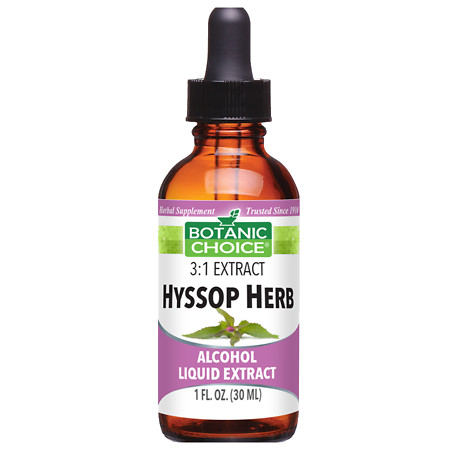Botanic Choice Hyssop Herb Herbal Supplement Liquid - 1.0 Ounce