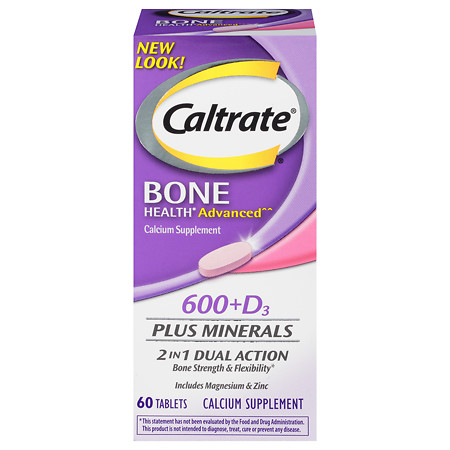 Caltrate 600+D Plus Minerals Calcium Supplement Tablets - 60.0 ea