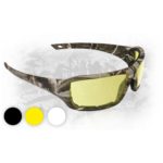 Camo Safety Glasses with Yellow Lens, Dry Forest