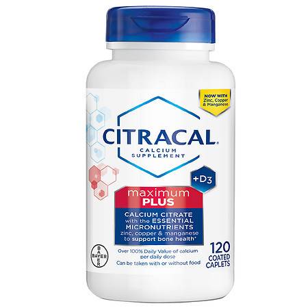 Citracal Maximum Plus Calcium Citrate With Vitamin D3 - 120.0 ea