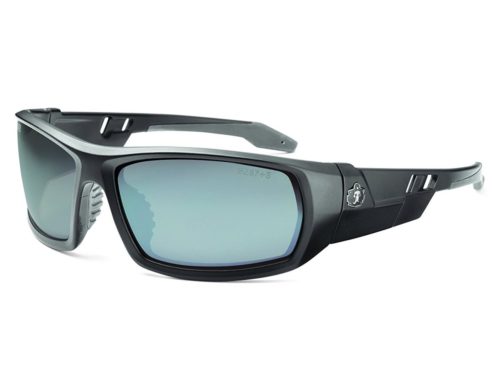 Corporation Skullerz Odin Safety Glasses - Matte Black Frame, silver Lens & Nylon