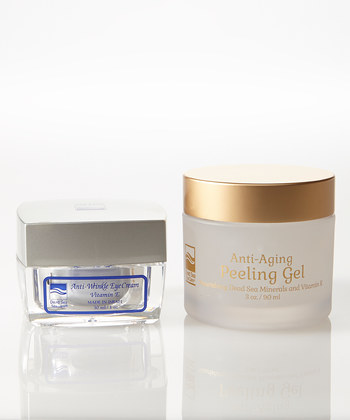 DeadSea-1021 1 oz Anti-Wrinkle Eye Cream, 3 oz New Anti-Aging Peeling Gel