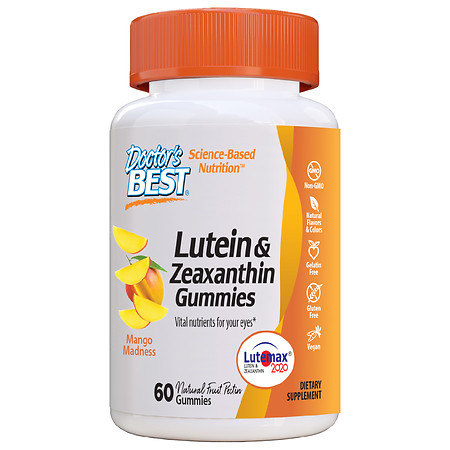 Doctor's Best Lutein & Zeaxanthin Gummies with Lutemax 2020 Mango - 60.0 ea