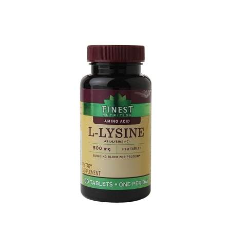 Finest Nutrition L-Lysine 500 mcg Dietary Supplement Tablets - 100.0 ea