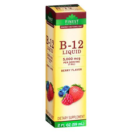 Finest Nutrition Vitamin B-12 5000 mcg Berry - 2.0 oz