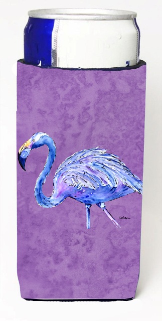 Flamingo On Purple Michelob Ultra bottle sleeves For Slim Cans - 12 oz.