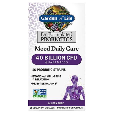 Garden of Life Dr. Formulated Mood Daily Care Probiotic Capsules - 30.0 ea