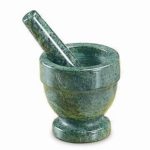 Green Marble 4 in. X 4 in. Mortar & Pestle