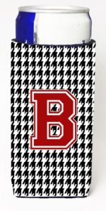 Houndstooth Monogram Letter B Michelob Ultra s For Slim Cans