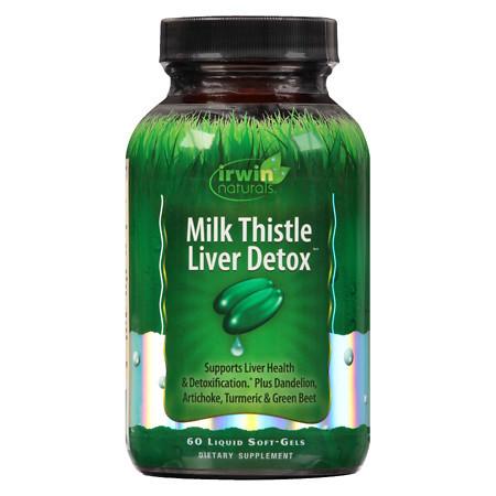 Irwin Naturals Milk Thistle Liver Detox Liquid Softgels - 60.0 ea