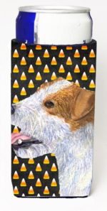 Jack Russell Terrier Candy Corn Halloween Portrait Michelob Ultra s For Slim Cans - 12 oz.