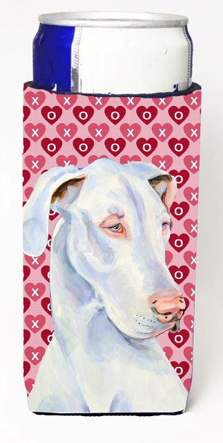 LH9131MUK Great Dane Hearts Love And Valentines Day Portrait Michelob Ultra s For Slim Cans - 12 oz.