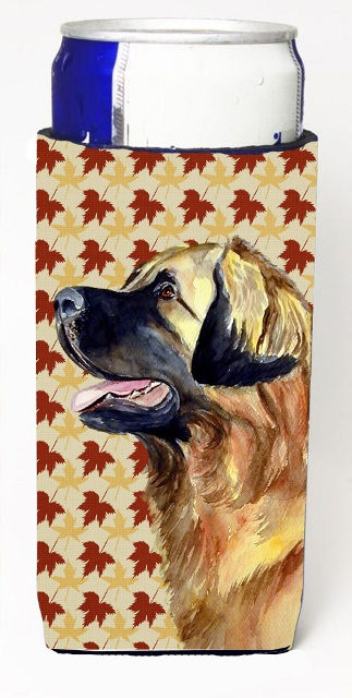 Leonberger Fall Leaves Portrait Michelob Ultra s For Slim Cans - 12 oz.