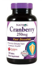 1155134 Cranberry Fast Dissolve 250 mg 120 Tablets - 120 Tablets