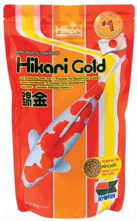 17.6 Oz Hikari Gold Mini Pellets Pond Food 02242