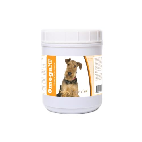 840235187370 Airedale Terrier Omega HP Fatty Acid Skin & Coat Support Soft Chews
