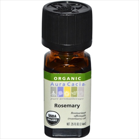 AURA(tm) Cacia Organic Essential Oil - Rosemary - .25 Oz