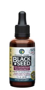 Amazing Herbs Premium Black Seed Oil - 1 Oz