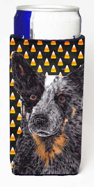 Australian Cattle Dog Candy Corn Halloween Portrait Michelob Ultra s For Slim Cans - 12 oz.
