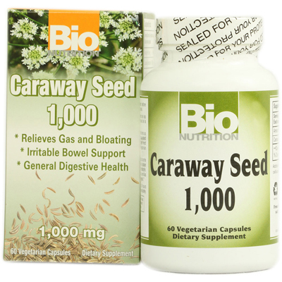 Bio Nutrition Inc 1126440 Caraway Seed 1 000 mg - 1000 mg - 60 Vegetarian Capsules