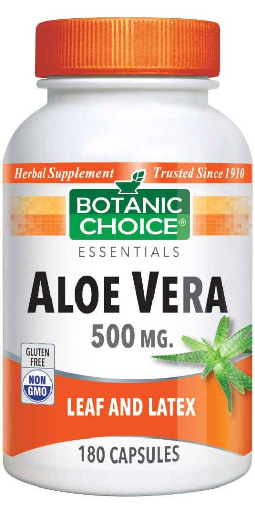 Botanic Choice Aloe Vera Supplement 500 mg - 180 Capsules