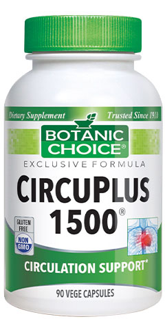 Botanic Choice CircuPlus 1500® - Circulation Support Supplement - 90 Vegetarian Capsules