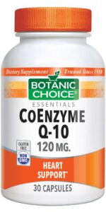 Botanic Choice CoEnzyme Q-10 120 mg - Heart Support Supplement - 30 Capsules