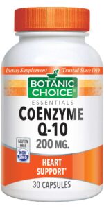 Botanic Choice CoEnzyme Q-10 200 mg - Heart Support Supplement - 30 Capsules