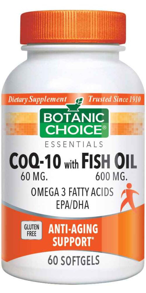 Botanic Choice CoQ-10 with Fish Oil - Heart Support Supplement - 60 Softgels