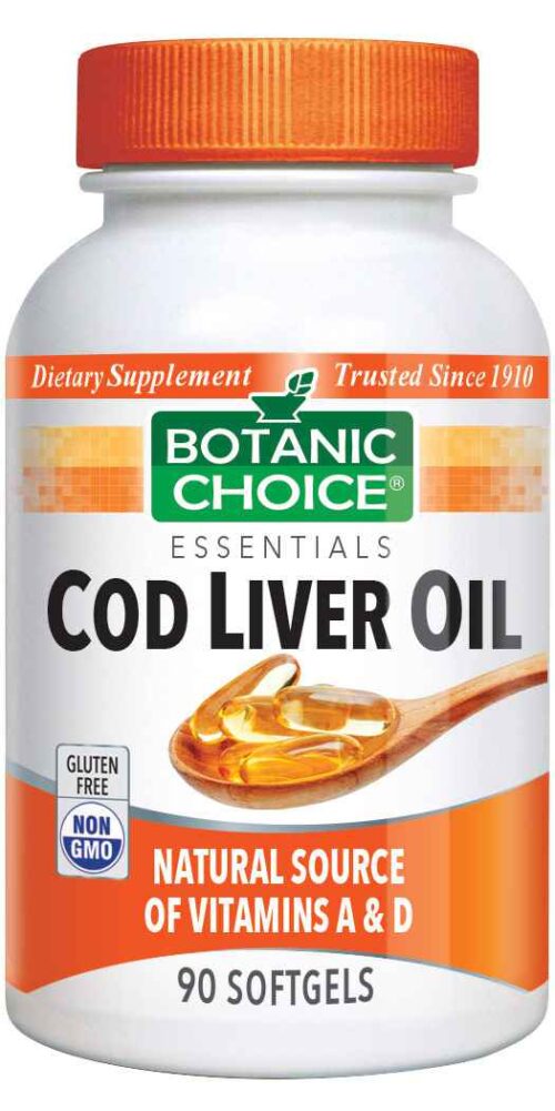 Botanic Choice Cod Liver Oil with Vitamins A & D - 90 Softgels