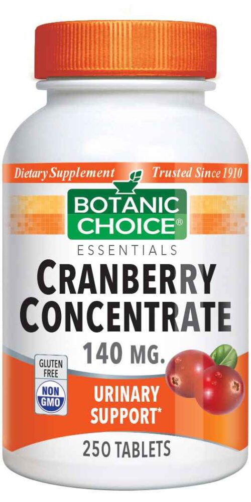 Botanic Choice Cranberry Concentrate Tablets - Antioxidants Supplement - 250 Tablets