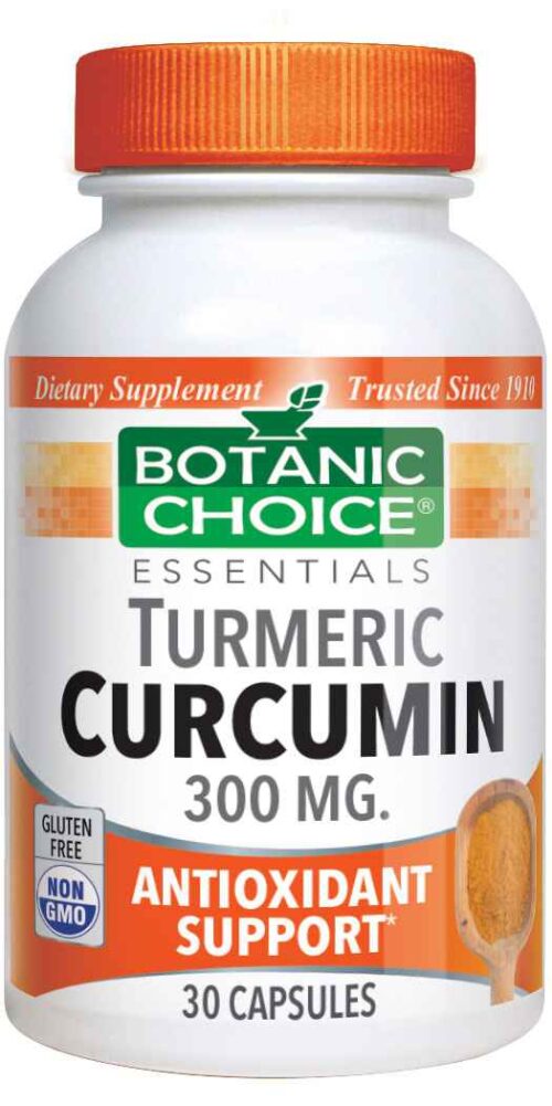 Botanic Choice Curcumin 300 mg - Antioxidants Supplement - 30 Capsules