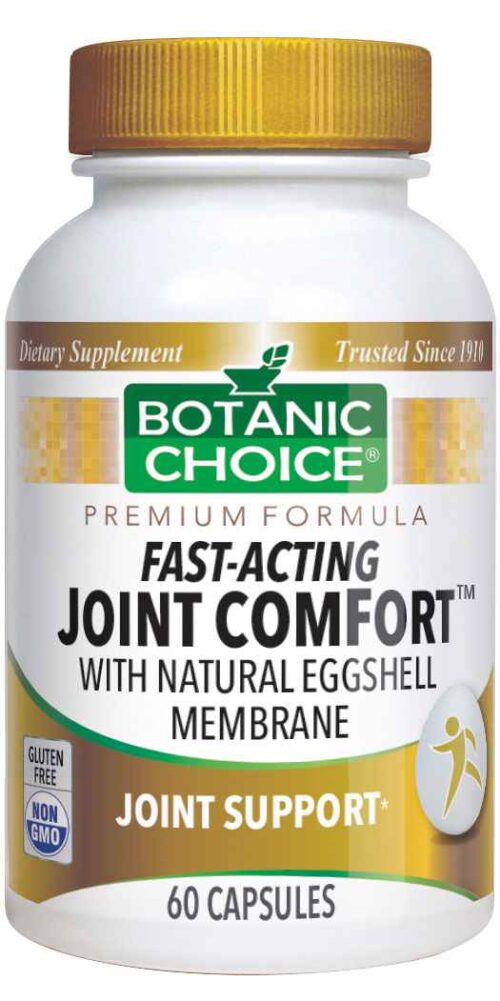 Botanic Choice Fast-Acting Joint Comfort with Natural Eggshell Membrane - Joint Support Supplement - 60 Capsules