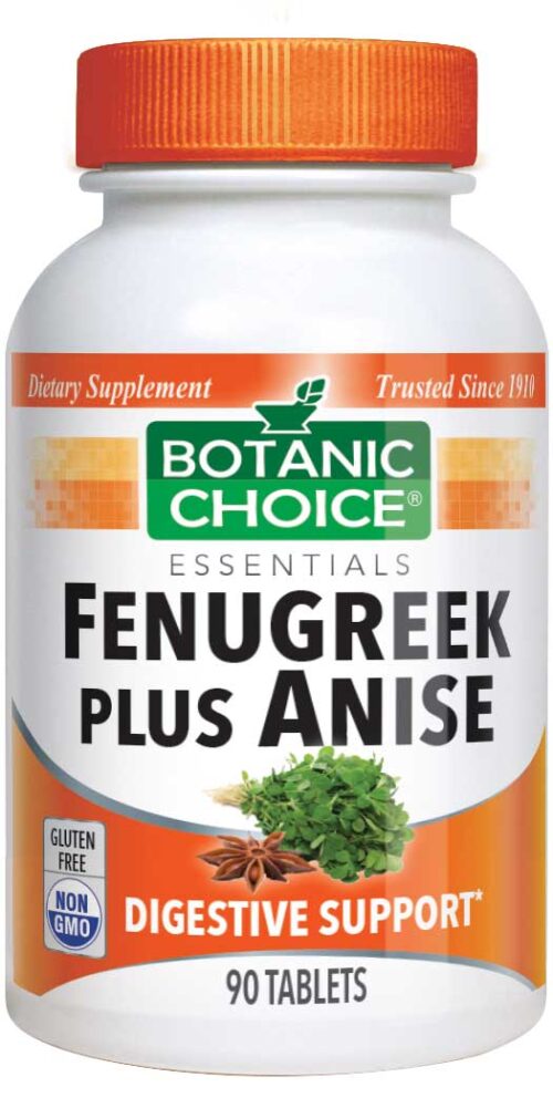 Botanic Choice Fenugreek Plus Anise - Digestive Support Supplement - 90 Tablets