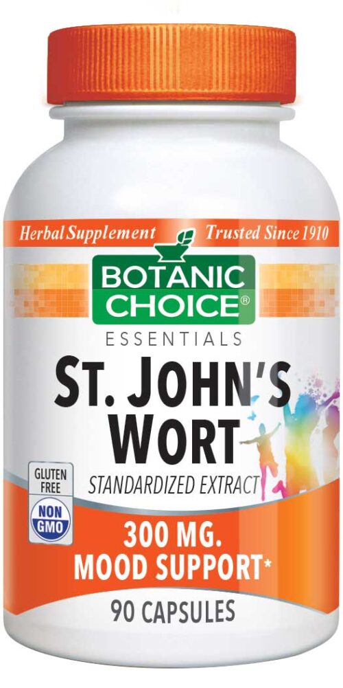 Botanic Choice St. John's Wort 300 mg - Mood Support Supplement - 90 Capsules